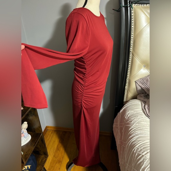 J. Crew Long sleeve dress in jersey crepe - Picture 3 of 10